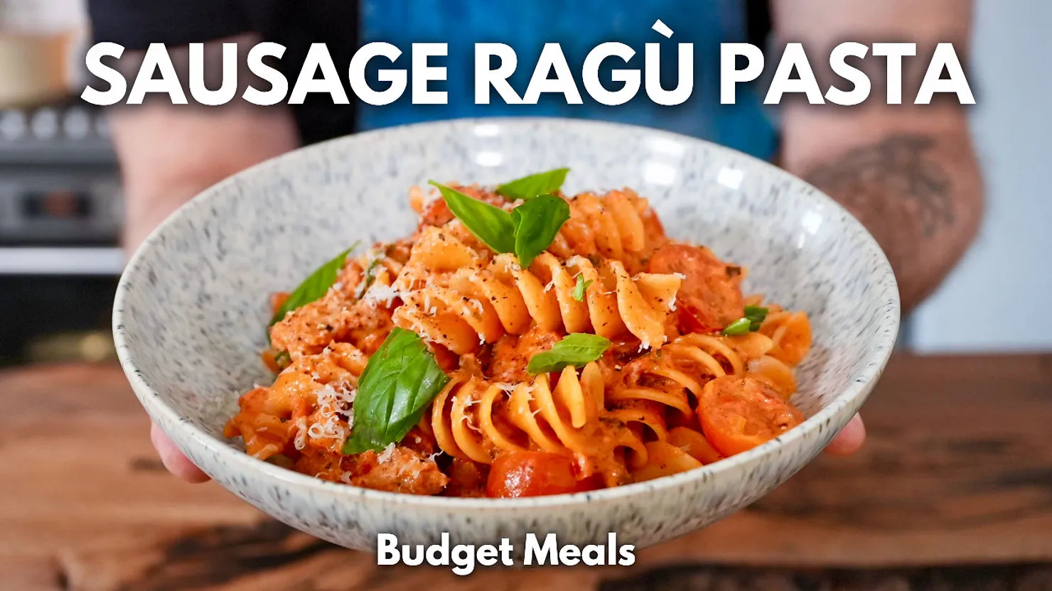Budget Friendly Sausage Ragù Pasta | Cheap, Quick and Easy Dinner Recipe