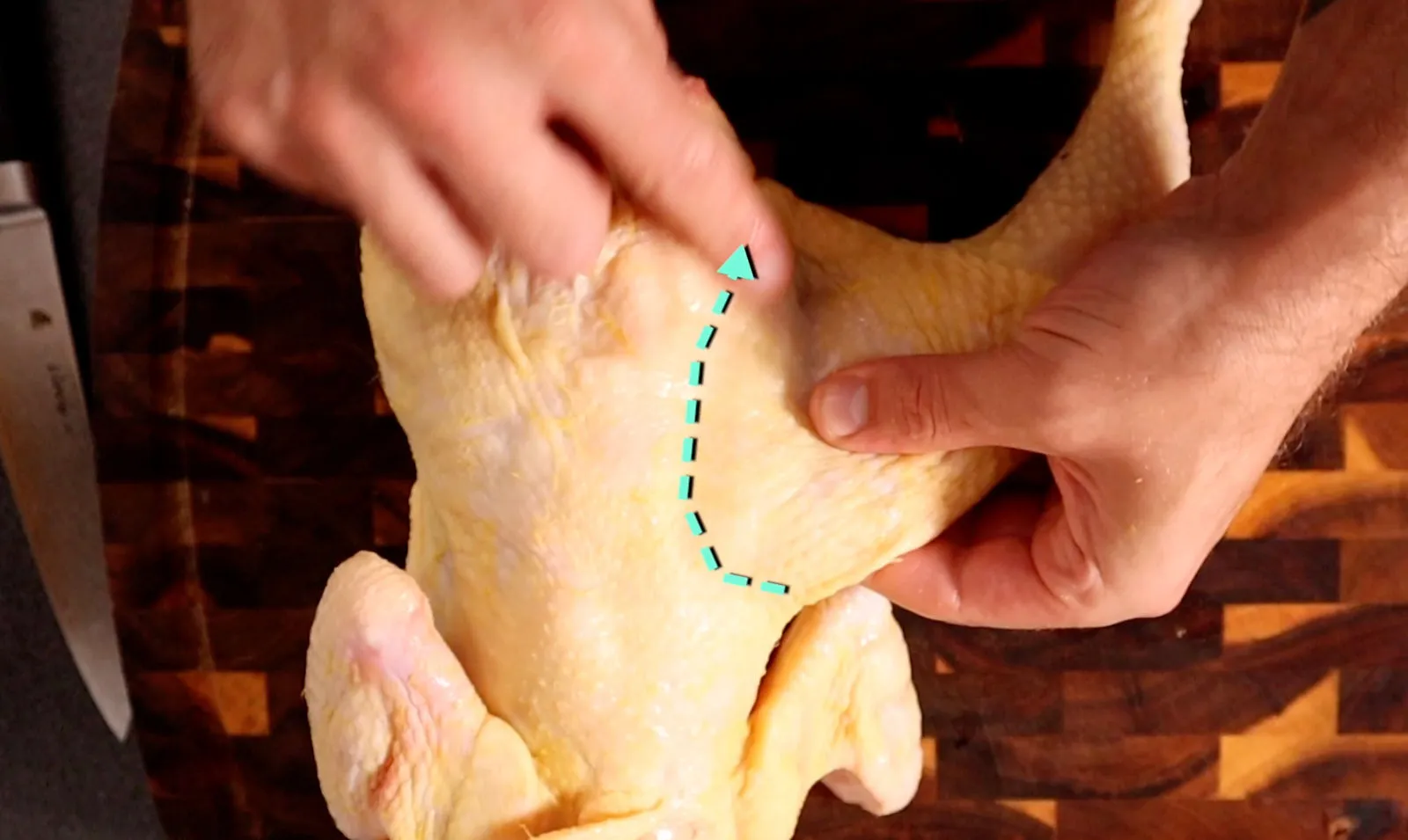 How to break down a whole chicken, photographed for Pinch of Mint