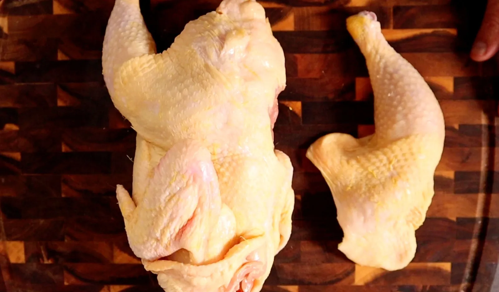 How to break down a whole chicken, photographed for Pinch of Mint