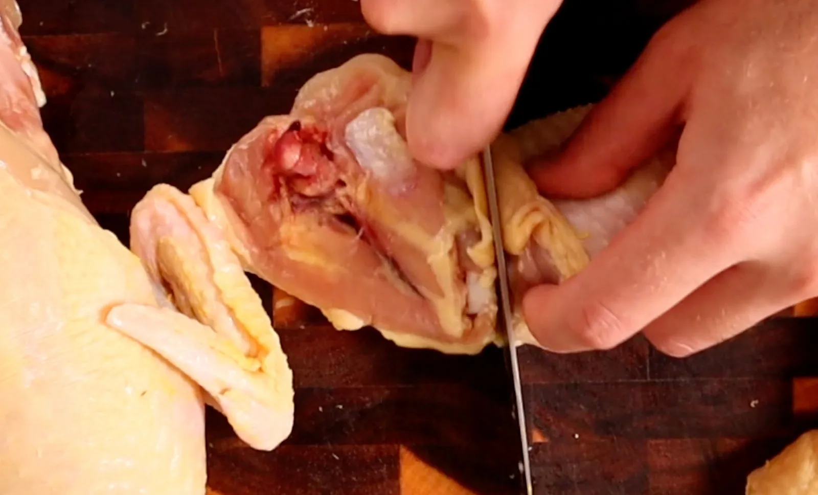 How to break down a whole chicken, photographed for Pinch of Mint