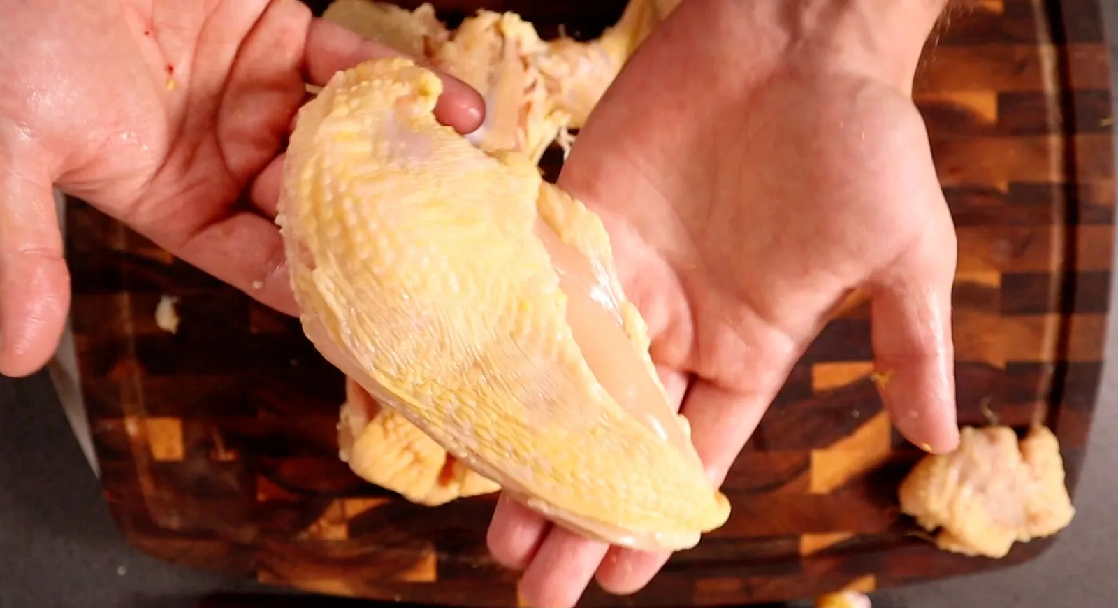 How to break down a whole chicken, photographed for Pinch of Mint