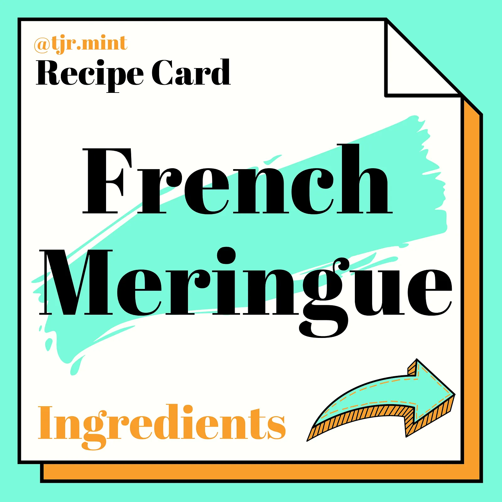 French meringue, photographed for Pinch of Mint