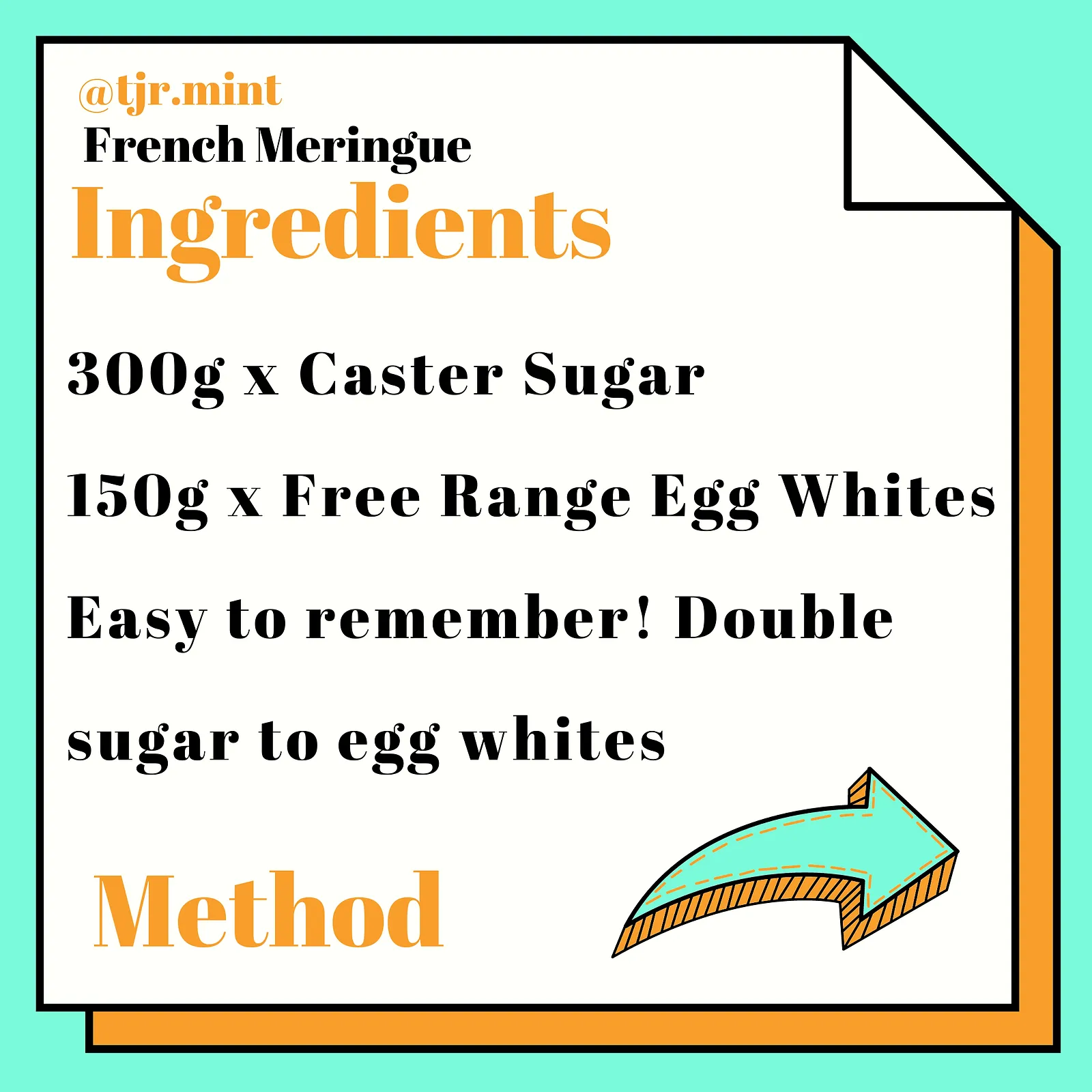 French meringue, photographed for Pinch of Mint