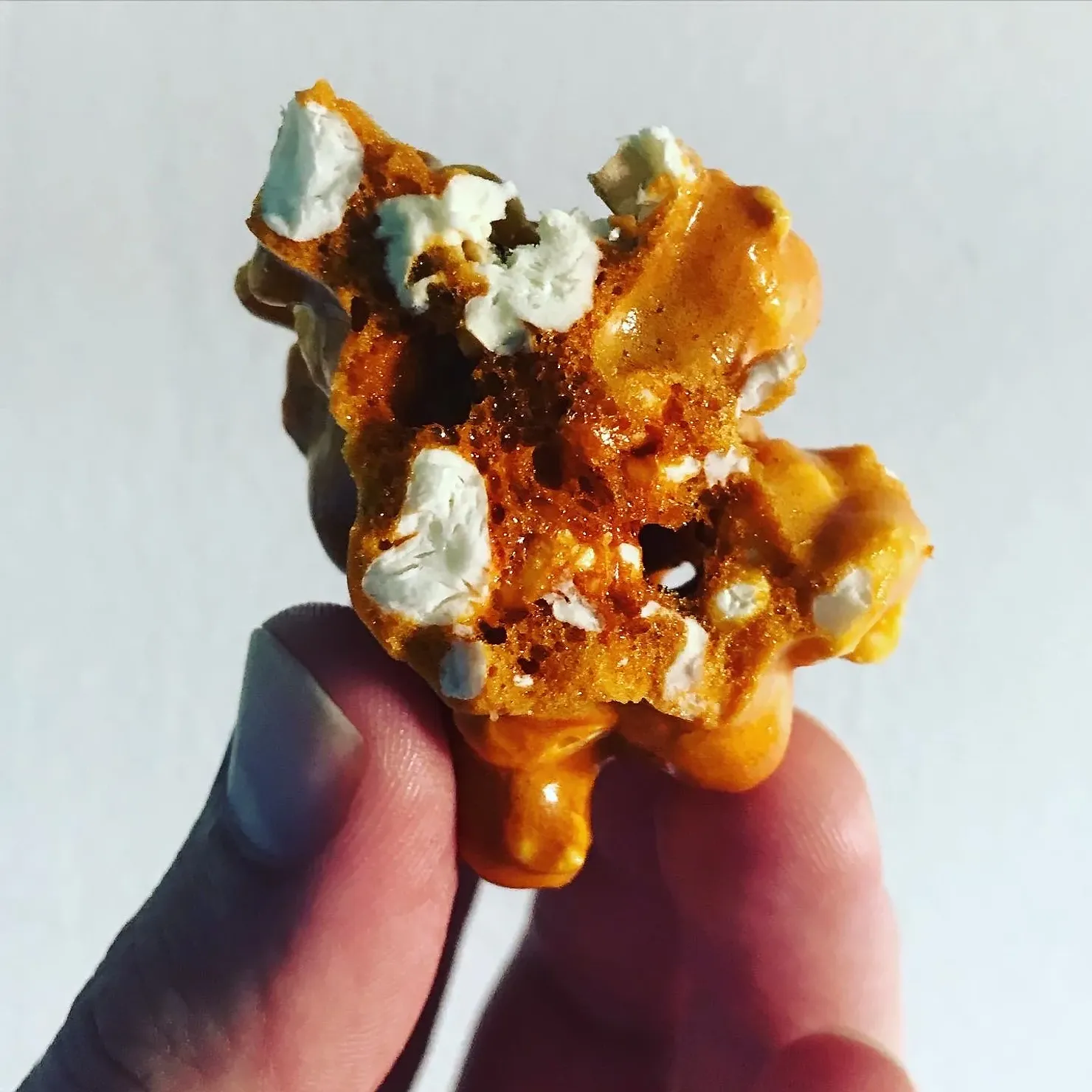 Honeycomb popcorn, photographed for Pinch of Mint