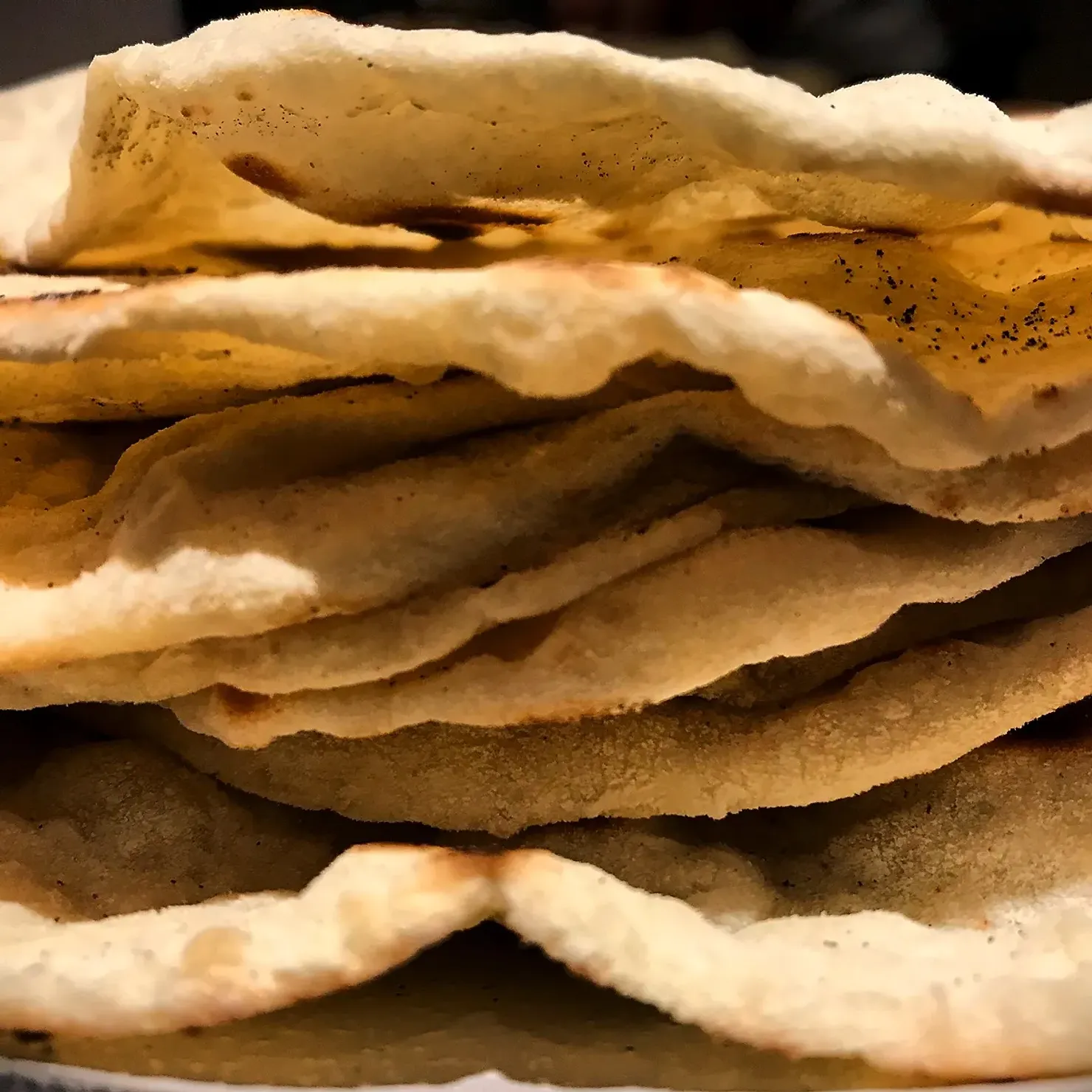 No-yeast flatbreads, photographed for Pinch of Mint