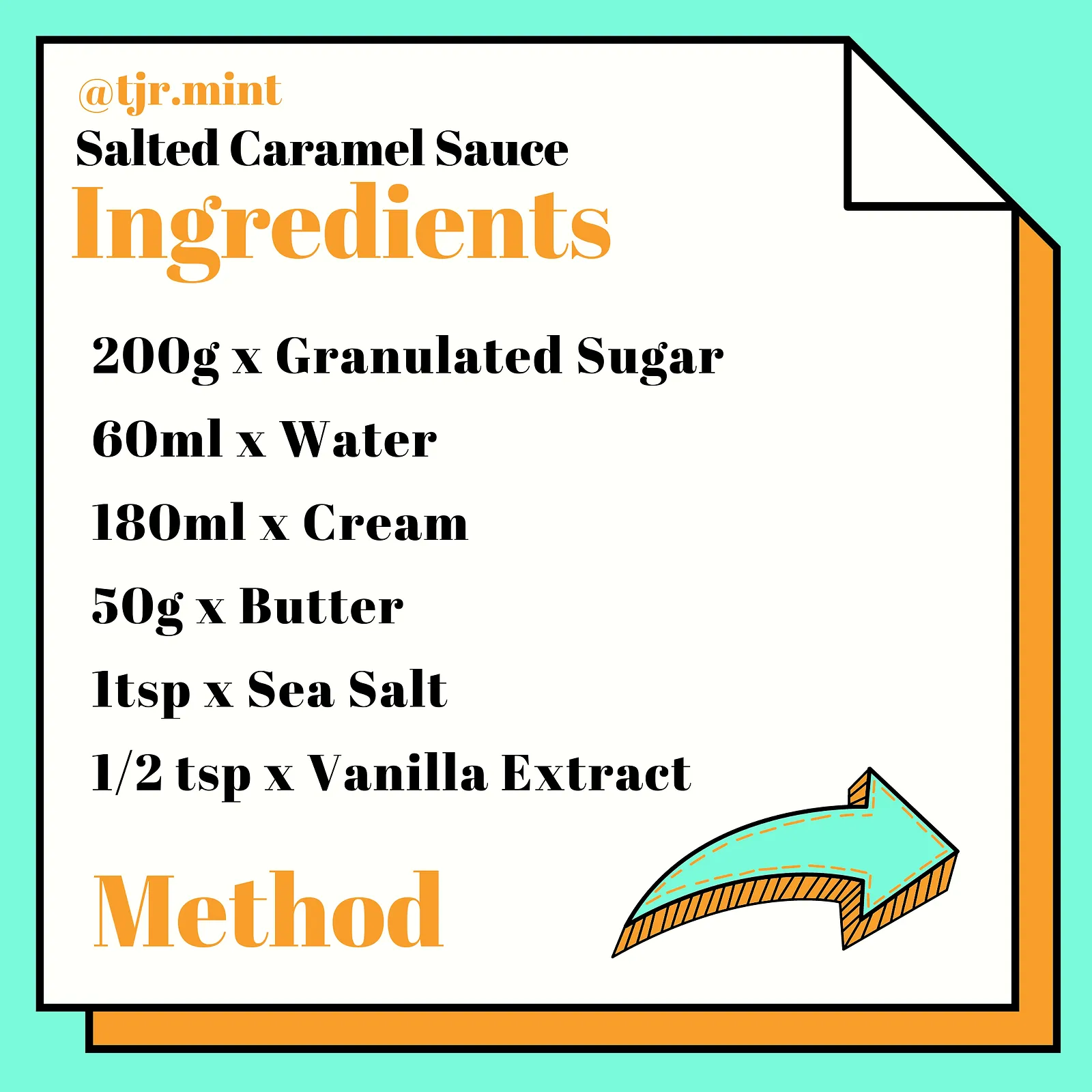 Salted caramel sauce, photographed for Pinch of Mint