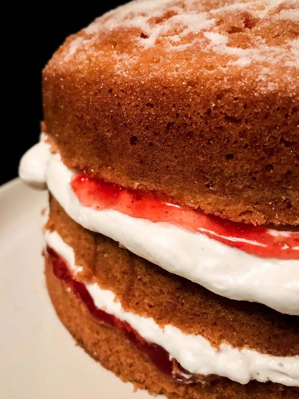 Victoria sponge, photographed for Pinch of Mint